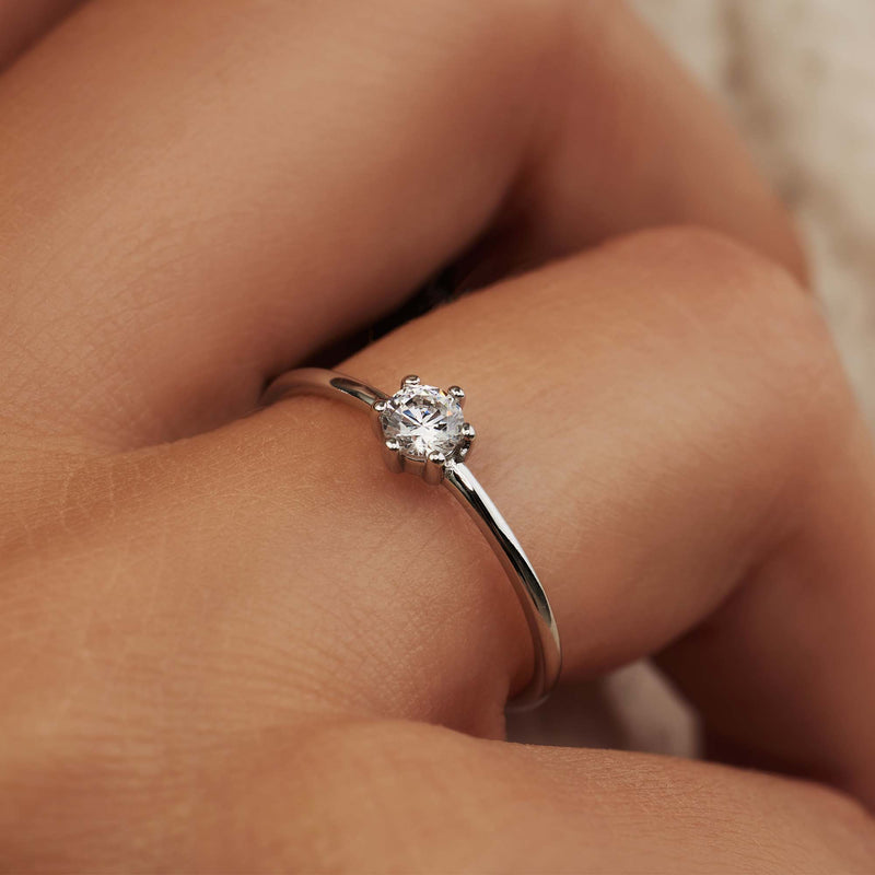 Isabel Bernard Saint Germain Abelle 14 Karat | Weißgold Ring IB330024-48-zoom-