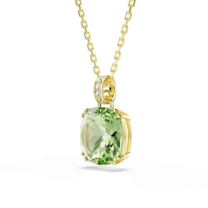 Swarovski Millenia Halskette in Goldoptik mit grünem Anhänger 5764821-zoom-