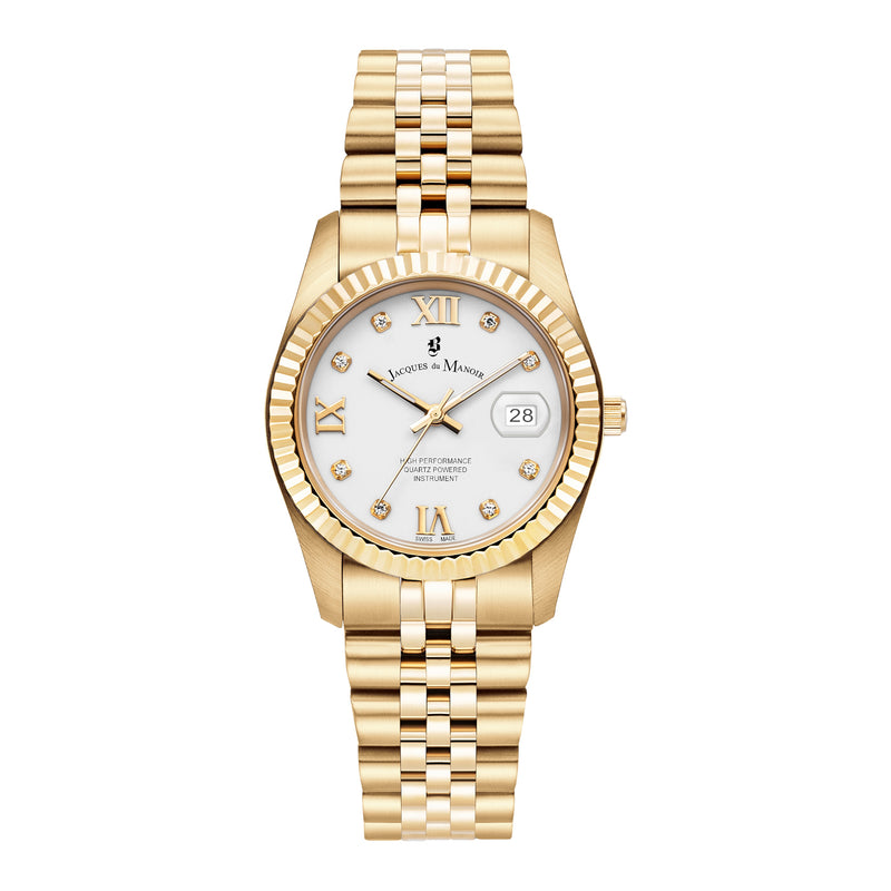 Jacques du Manoir Inspiration Prestige damen Uhr Gold JWL01306-zoom-