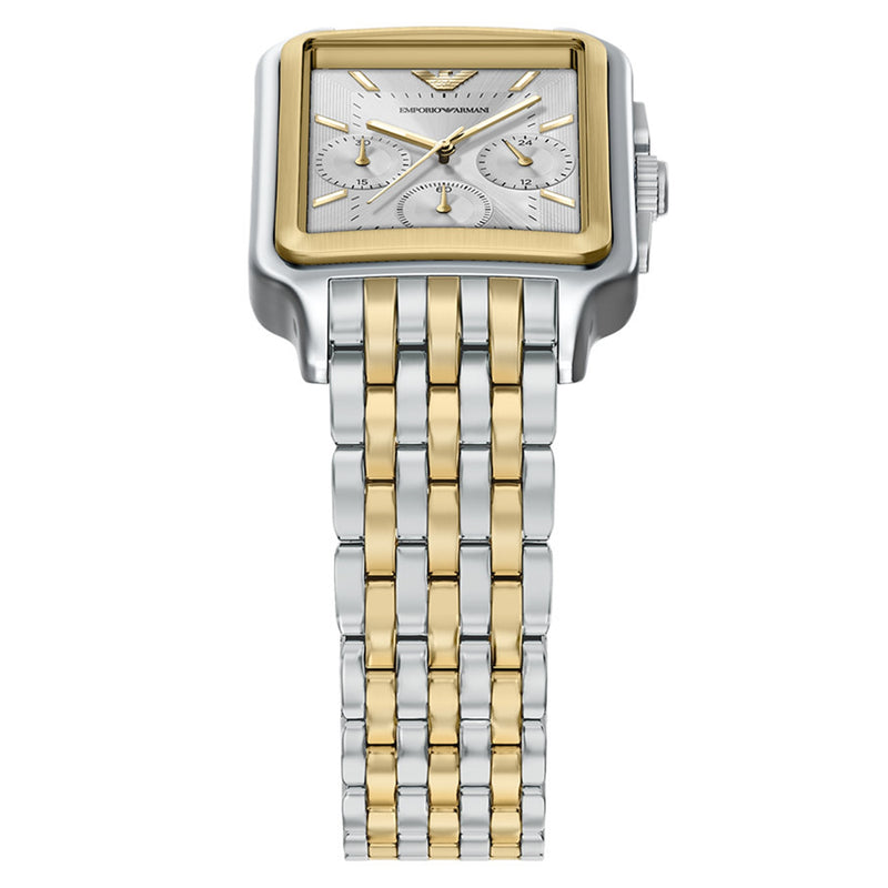 Emporio Armani Rectangular Silver Dial Watch AR11752-zoom-