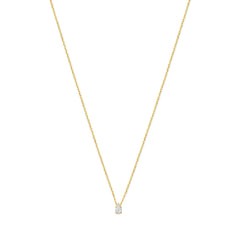 Isabel Bernard De la Paix Eloise 14 karat gold necklace with diamond 0.1 carat IBD350025