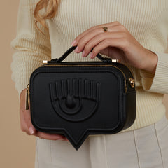 Chiara Ferragni Eyelike Black Crossbody Bag 75SB4BA5-ZS517-899