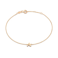Isabel Bernard La Concorde Rachel 14 Carat Rosegold Initial Bracelet IB320042-Z