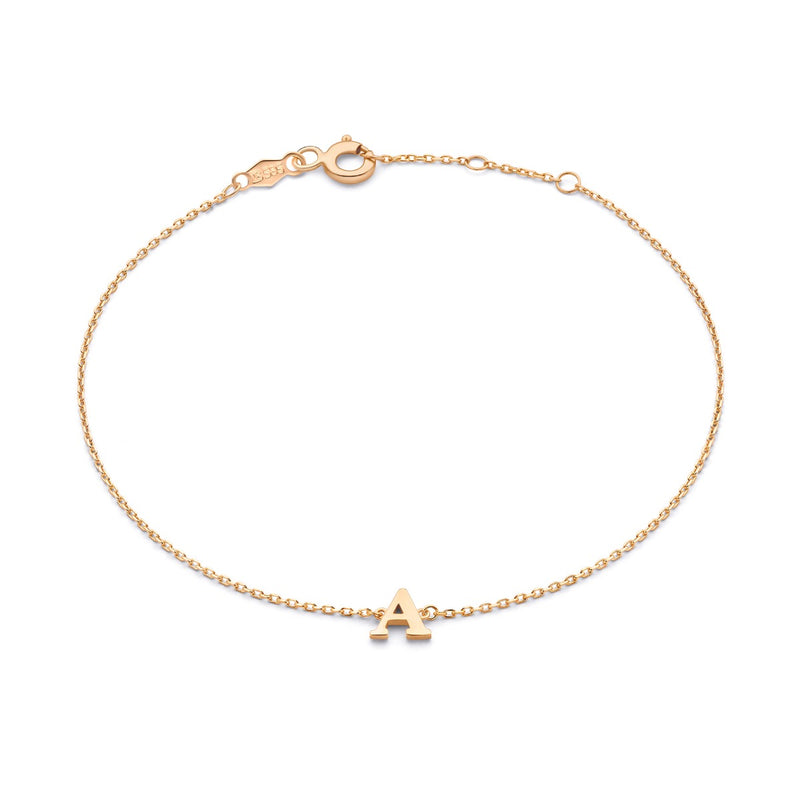 Isabel Bernard La Concorde Rachel 14 Karat | Roségold Initiale Armband IB320042-Z-zoom-