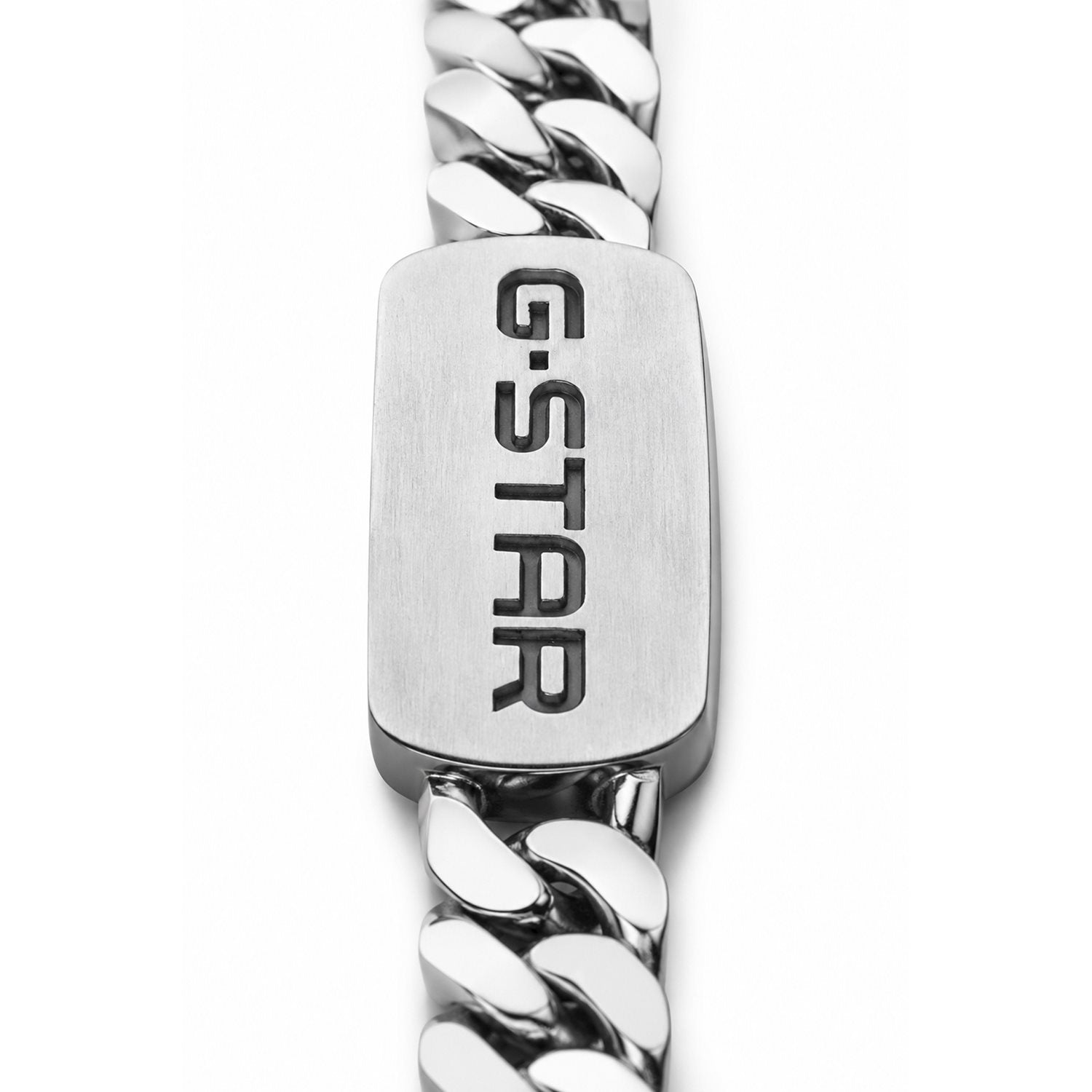 G-Star Incisio Silver-Tone Curb Chain Bracelet GSJ.106.04