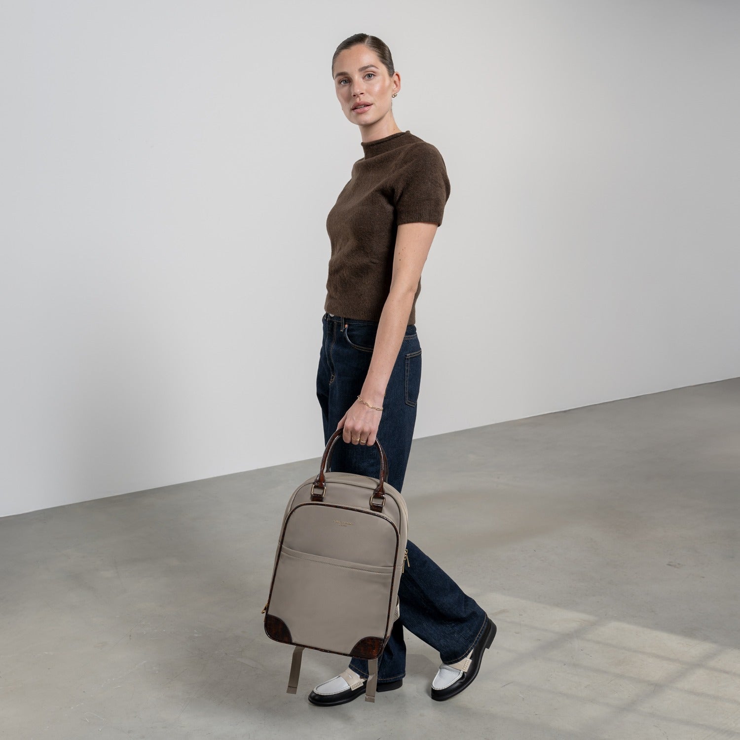 Isabel Bernard Du Louvre Cher Taupe Backpack IB20004-978