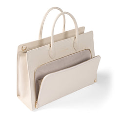 Isabel Bernard Honoré Nadine Crème Calfskin Handbag IB25052