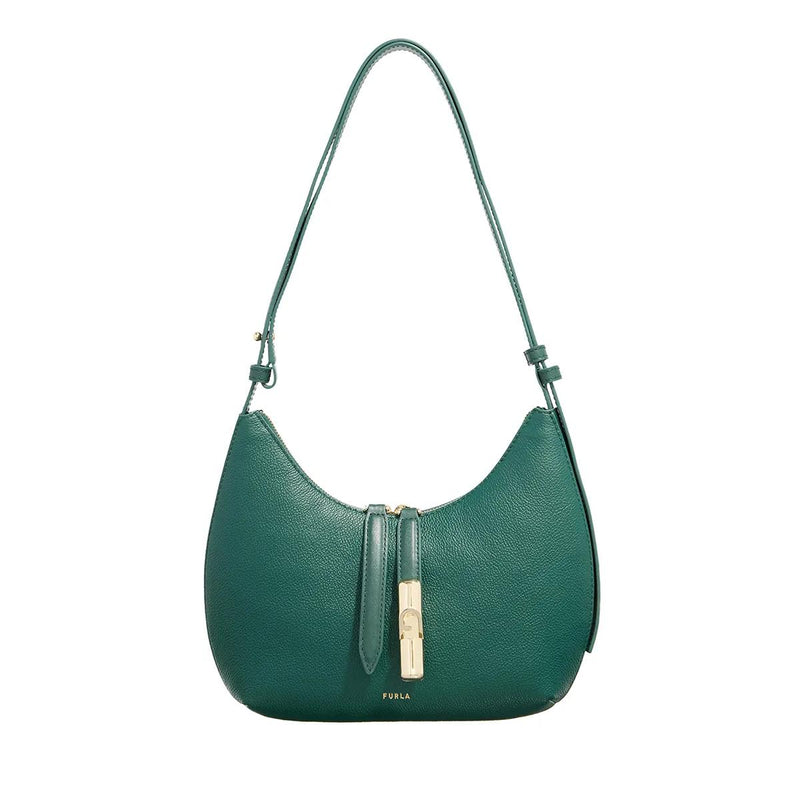 Furla Goccia Green Leather Shoulder bag 2001-A0629217-zoom-