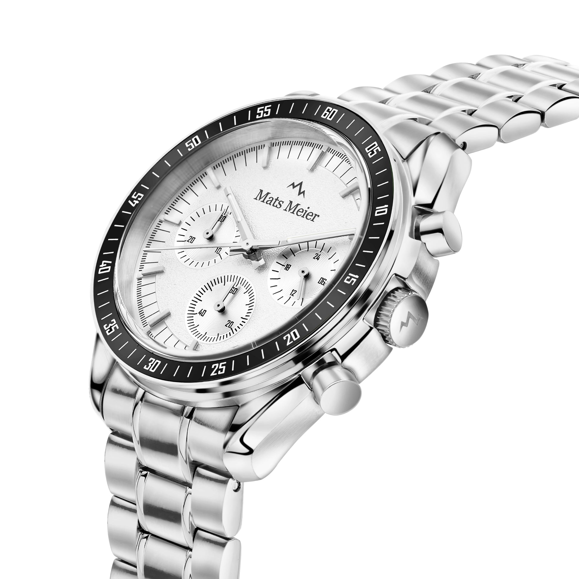 Mats Meier Arosa Racing Chronograph Men'sWatch Silver-coloured MM50018