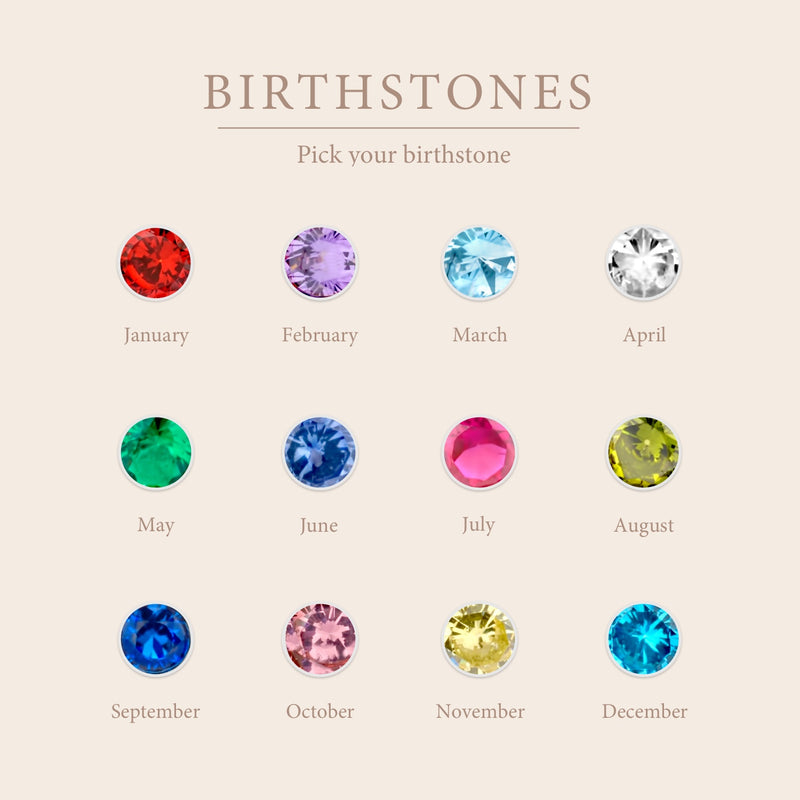 Violet Hamden Venus 925 Sterling Zilveren Ear Cuff Met Geboortesteen VH370001-JAN-zoom-