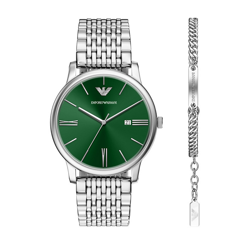 Emporio Armani Silbernes Herren Set AR80087SET-zoom-
