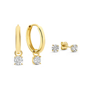 Isabel Bernard Cadeau d'Isabel 14 Karat | Gold Ohrringe Set IB90079