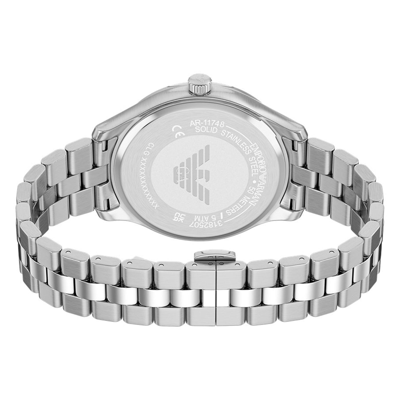 Emporio Armani Round Blue Dial Watch AR11748