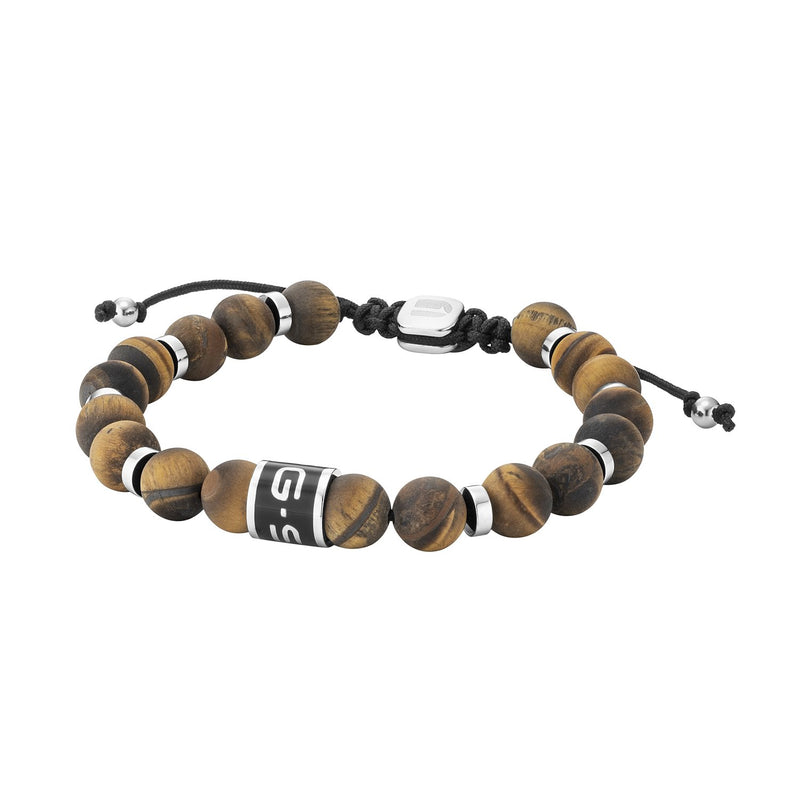 G-STAR ElNode Silberfarbenes Braunes Armband GSJ.111.02-zoom-