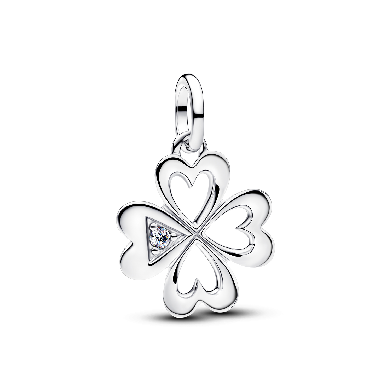 Pandora ME Heart Four-Leaf Clover Medallion Charm 793034C01