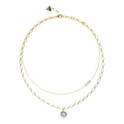 GUESS Unique Solitaire Goldfarbene Kette JUBN03395JWYGT-U