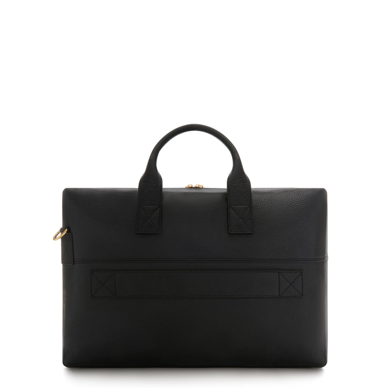 Isabel Bernard Honoré Anique Handtasche aus schwarzem Kalbsleder IB25071-zoom-