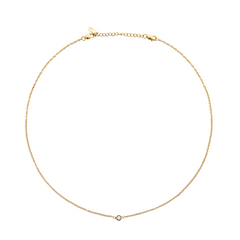 Mockberg Thin Diamond Necklace MO560