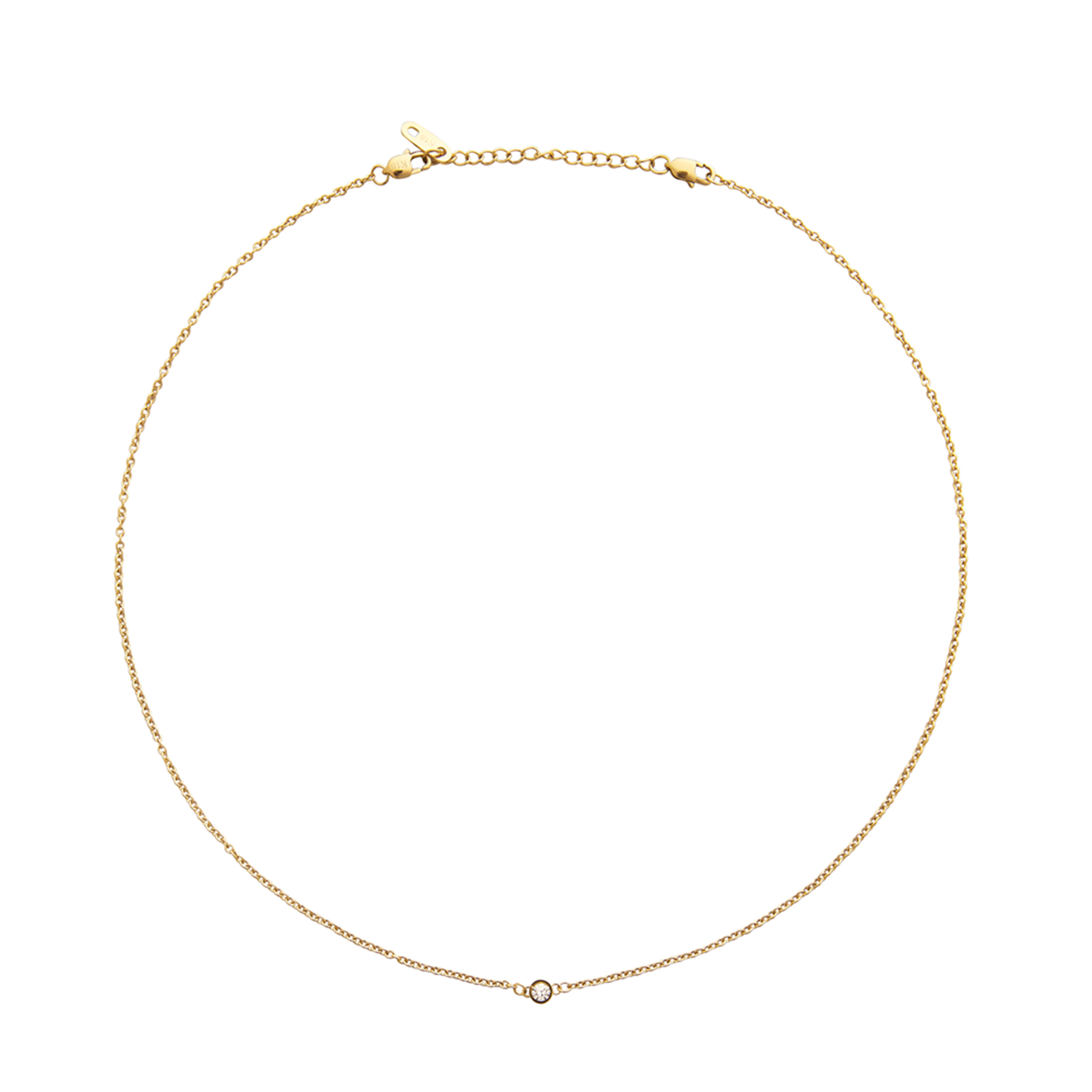 Mockberg Thin Diamond Necklace MO560