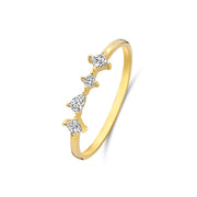 Beloro Jewels Monte Napoleone Mea 9 karat gold ring with zirconia BO330030-50