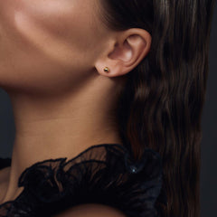 Parte Di Me Bibbiena Poppi Casentino 925 Sterling Silver Gold Plated Ear Studs PDM36166