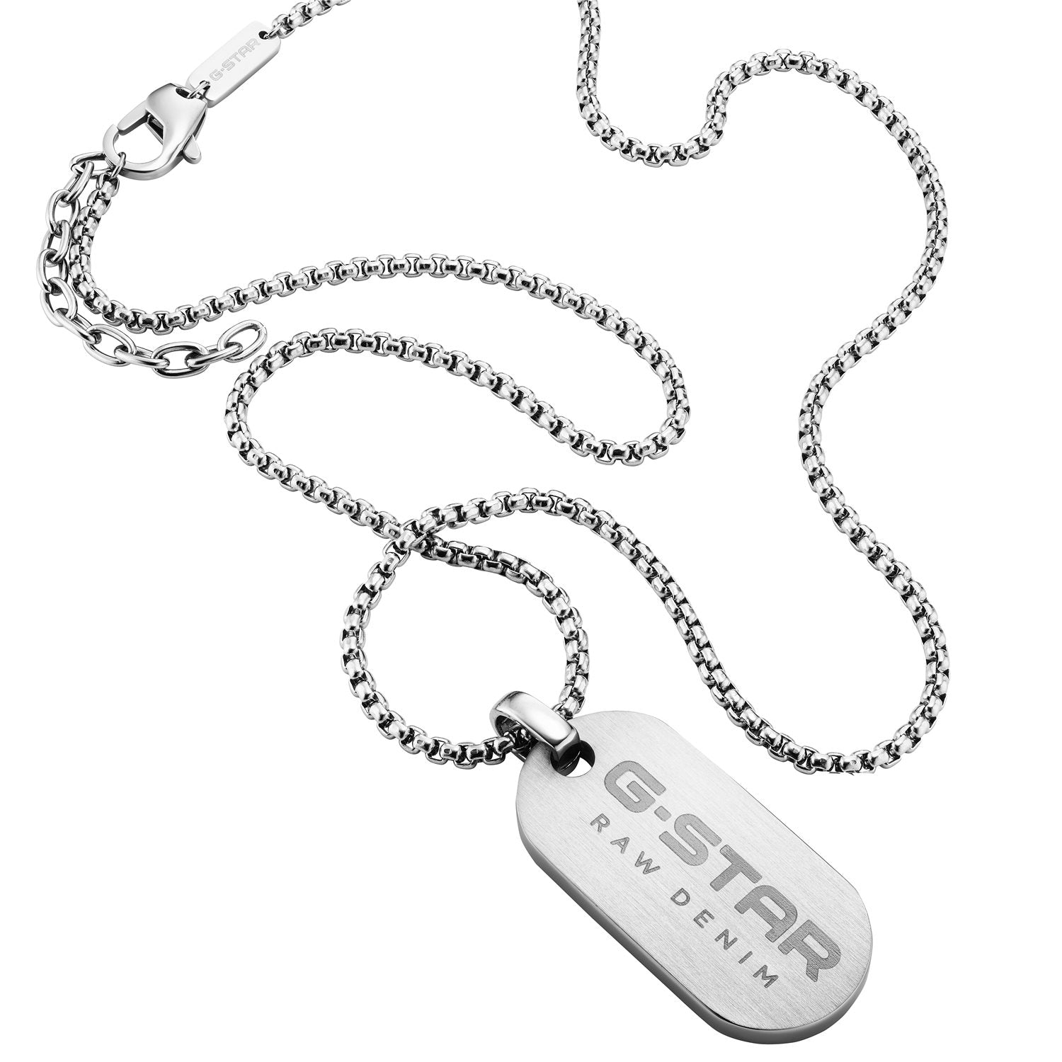 G-STAR ZipPoint Silver Link Necklace GSJ.104.01
