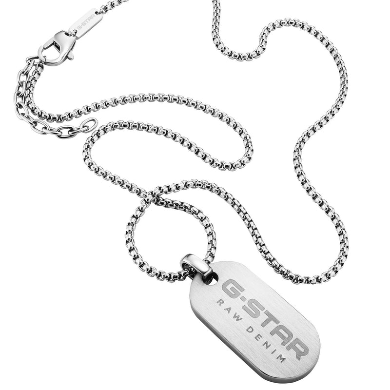 G-STAR ZipPoint Silberne Gliederhalskette GSJ.104.01-zoom-
