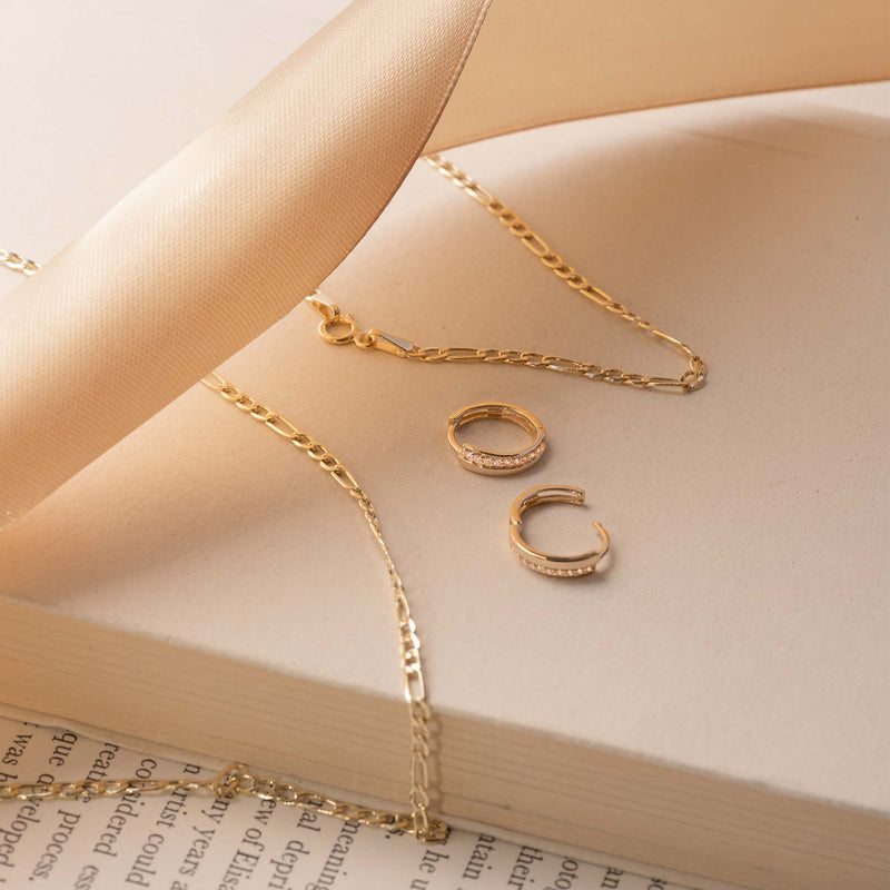 Isabel Bernard Rivoli Esmée 14 Karat | Gold Reif-Ohrringe IB360201-zoom-