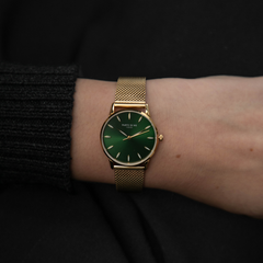 Parte Di Me Orologio round ladies watch gold coloured and green PDM09054
