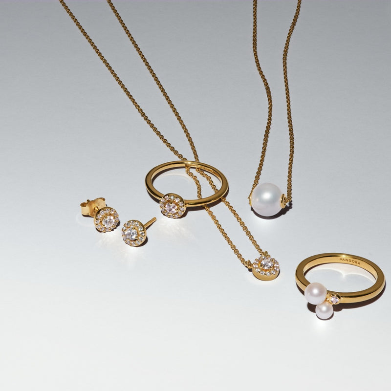 Pandora Timeless 14 Karat Gold Plated Earrings 263019C01-zoom-