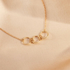 Isabel Bernard 14 Carat Golden Belleville Anna Necklace IB340047 (Length 40.00-45.00 cm)
