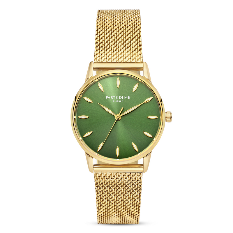 Parte Di Me Orologio rund Damenuhr goldfarben und grün PDM09054-zoom-