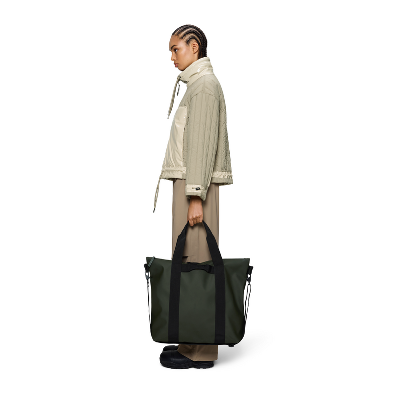 Rains Green Tote Bag R14150-03-zoom-