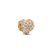 Pandora Moments Gold Plated Sparkling Heart Charm 764240C01