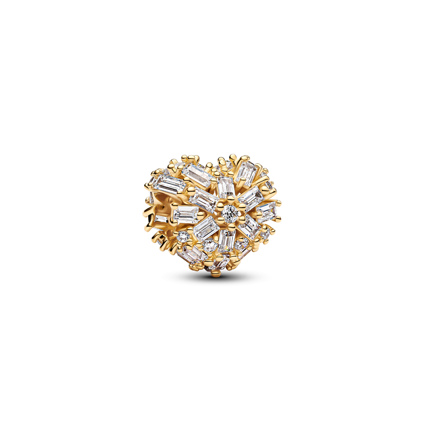 Pandora Moments Gold Plated Sparkling Heart Charm 764240C01