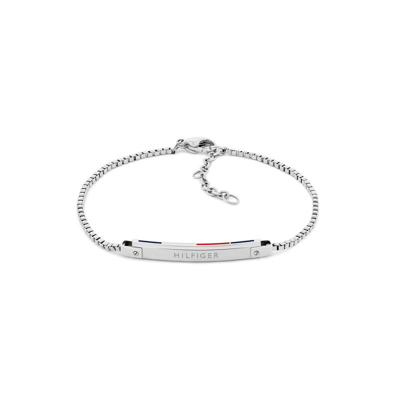 Tommy Hilfiger Linear Silberfarbenes Armband TJ2780952-zoom-