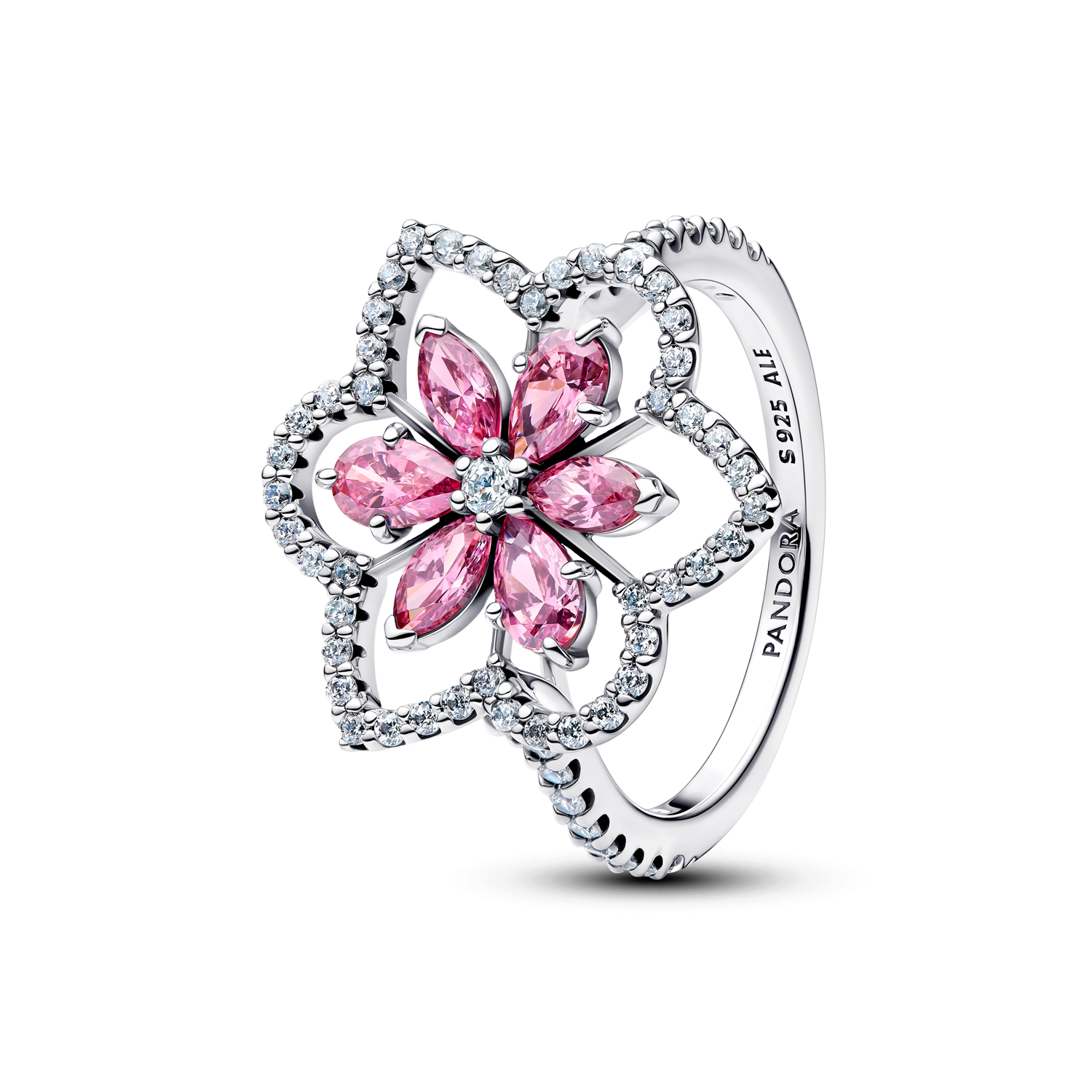 Pandora Timeless Double Flower Cocktail Ring 194577C01-52