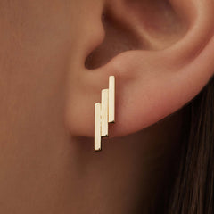Isabel Bernard Le Marais Rosalie 14 Carat Golden Ear Studs IB360217