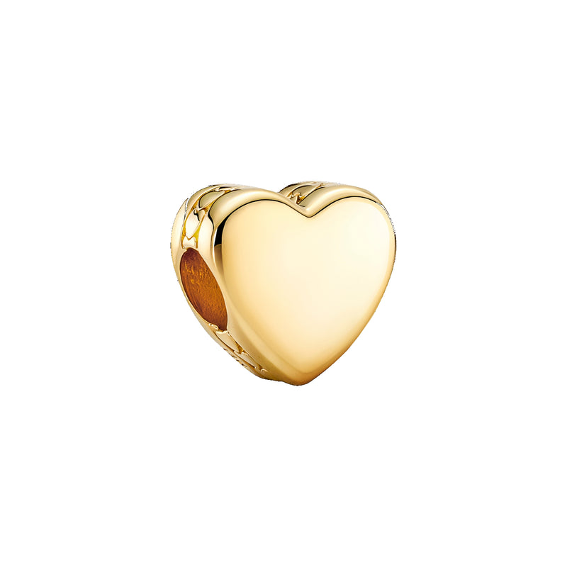 Pandora Moments Goldfarbene Engravable Heart Charm 762015C00-zoom-