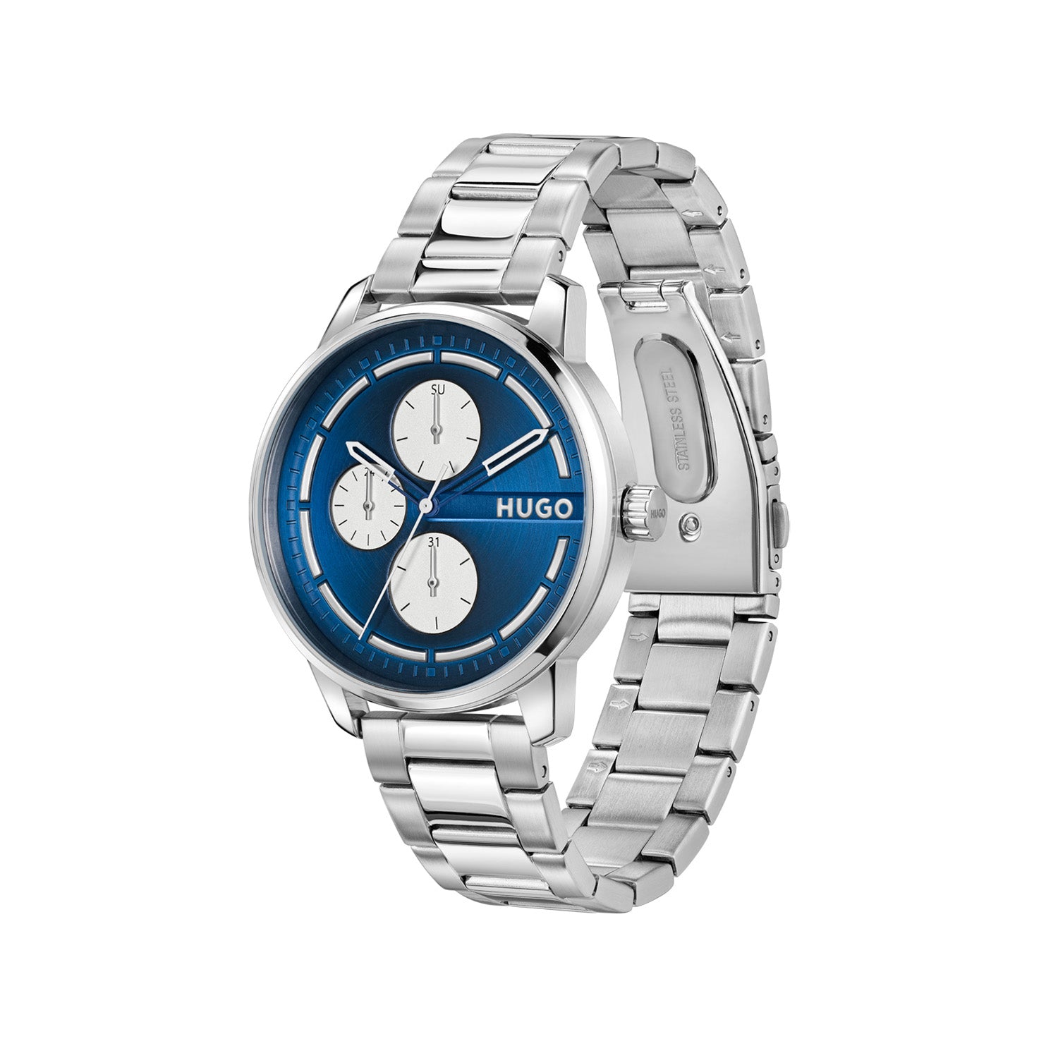 Hugo Boss HUGO #STAMP MULTI Blauw Heren Horloge 2002-HU1530386