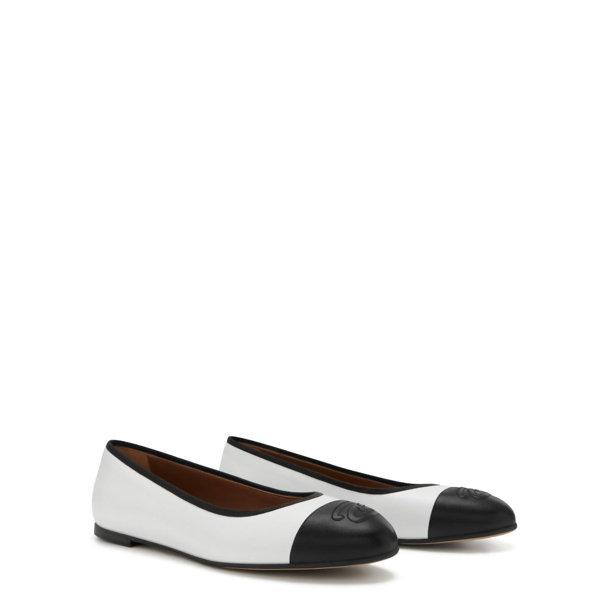 Isabel Bernard Vendôme Ynes White Calfskin Leather Ballerinas IB51011-071-36