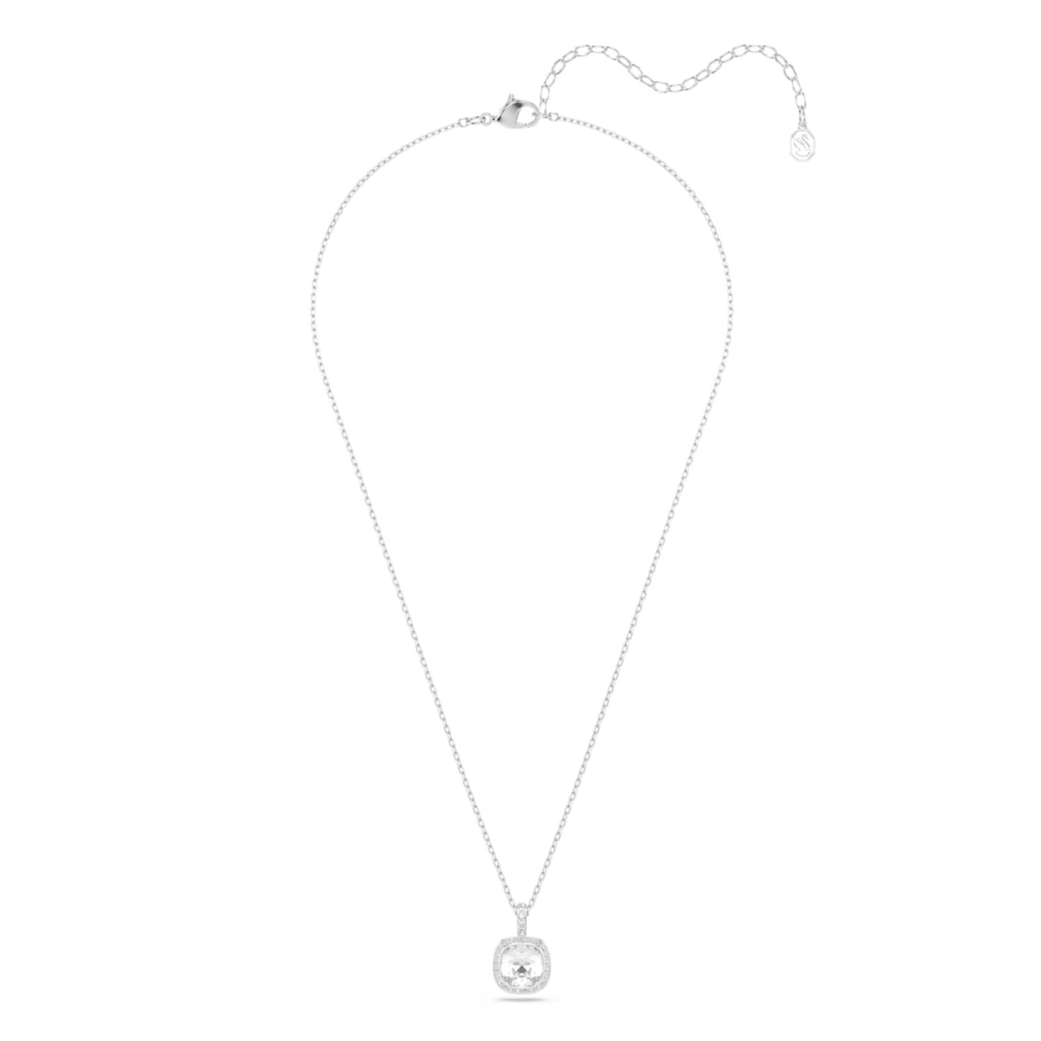 Swarovski Una Angelic Cushion Silver-Tone Necklace 5754340