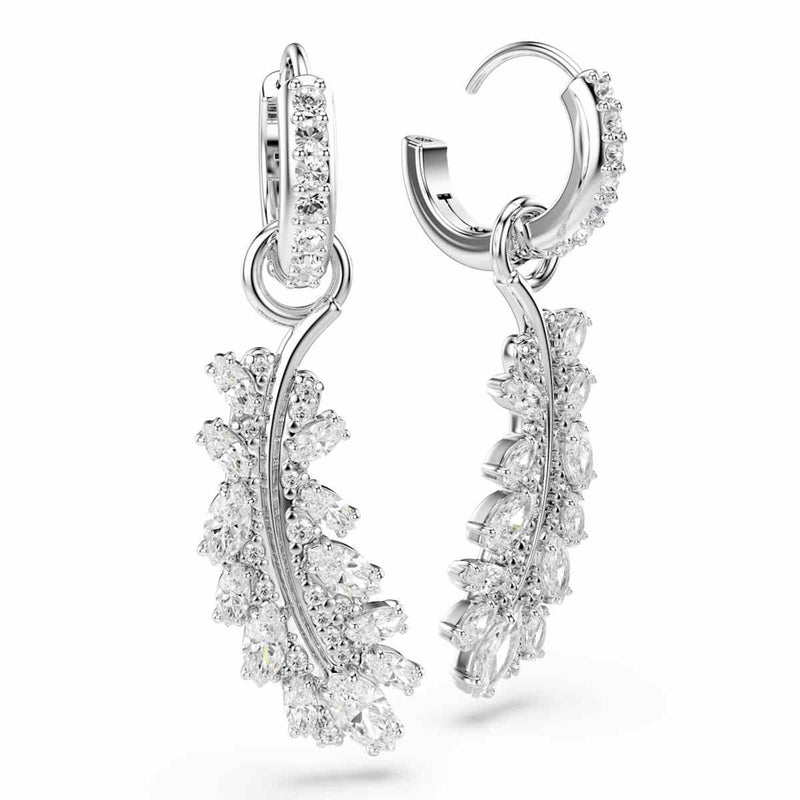 Swarovski Vienna Feather Ohrringe in Silberoptik 5754272-zoom-