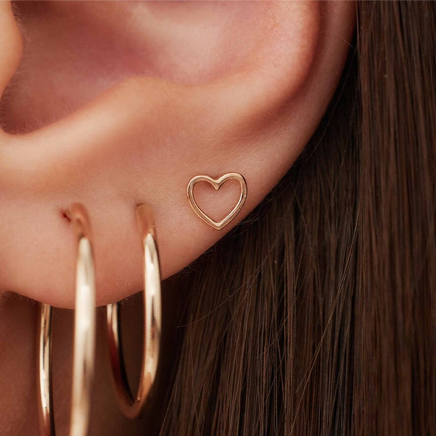 Isabel Bernard La Concorde Amore 14 Carat Rosegold Ear Studs IB360231