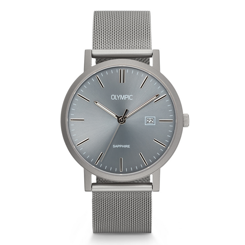 Olympic Titanium Grey Men's Watch OL26HTS002-zoom-