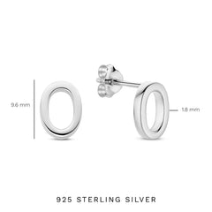 Parte Di Me Bibbiena Poppi Clara 925 Sterling Silver Ear Studs PDM36193