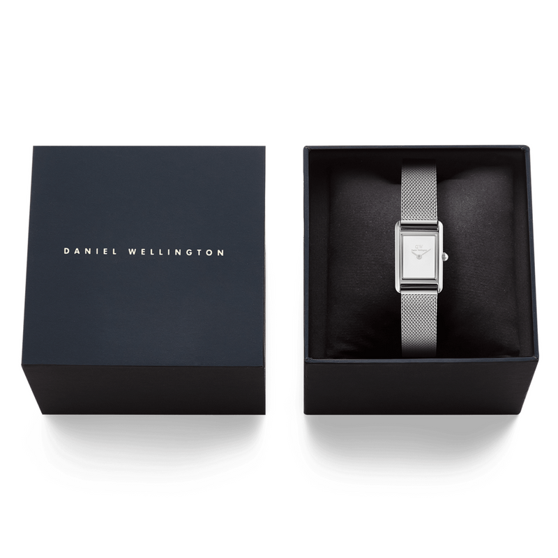Daniel Wellington Bound Mini Sterling Weiß Damen Uhr DW00100927-zoom-