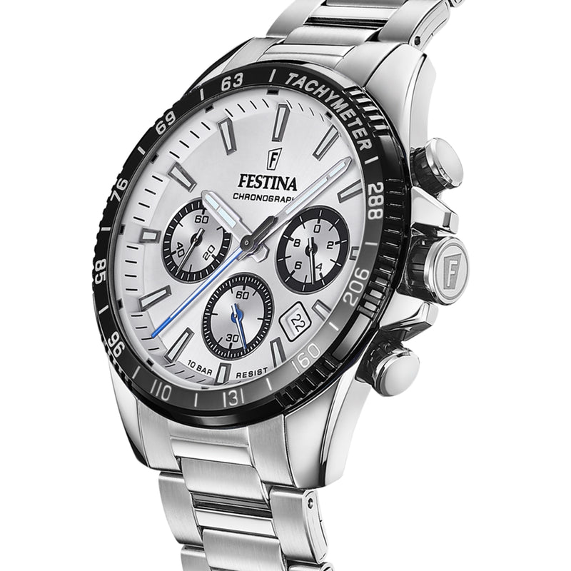 Festina Timeless Chrono herren Uhr Silber F20560/1-zoom-