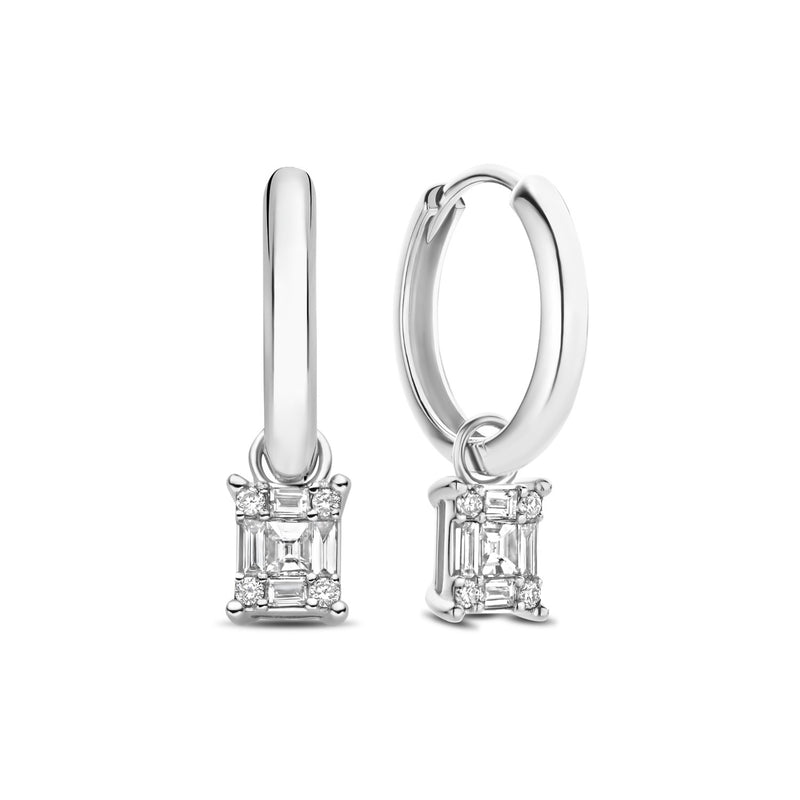 Isabel Bernard De la Paix Maxime 14 Karat Weißgoldohrrstecker mit Diamant 0.24 ct IBD360035-zoom-