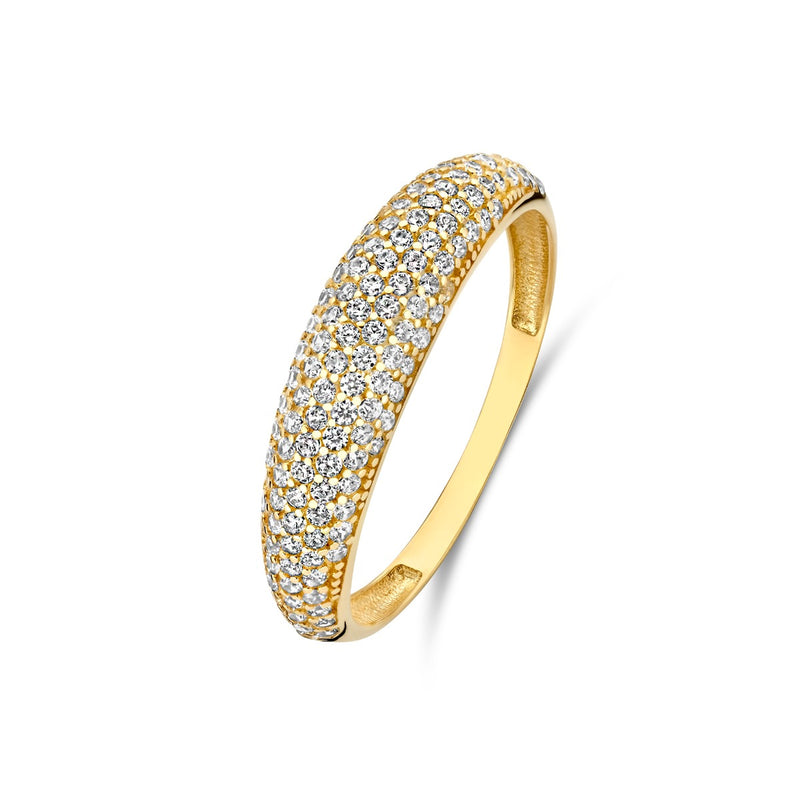 Beloro Jewels Monte Napoleone Stella 9 karat gold ring with zirconia BO330032-52-zoom-